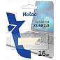 Флеш-диск 16 GB NETAC U326, USB 2.0, металлический корпус, серебристый, NT03U326N-016G-20PN (арт. 513710)