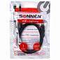Кабель USB2.0-Lightning, 1 м, SONNEN, медь, для передачи данных и зарядки, черный, 513116 (арт. 513116)