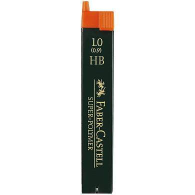 Грифели для механических карандашей Faber-Castell "Super-Polymer", 12шт., 1,0мм, HB (арт. 286021)