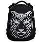 Ранец BRAUBERG SHINY, 2 отделения, с брелком, "Tiger", СВЕТЯЩИЙСЯ РИСУНОК, 38х28х14 см, 270698 (арт. 270698)