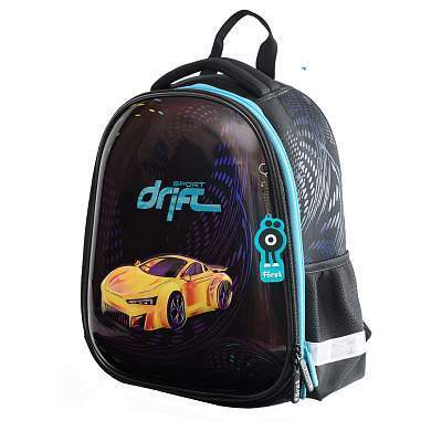 Ранец Först F-Glow "Sport drift" 37*29,5*16см, 2 отделения, 2 кармана, анатомическая спинка (арт. 349577)