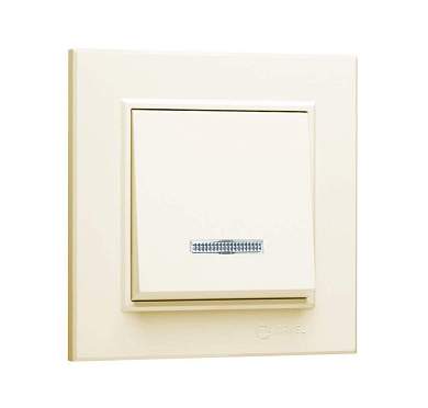 Makel Karea выкл. СУ 1 кл. крем. (инд.) 56010021 (арт. 673155)