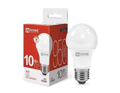 ASD/inHome VC ЛОН A60 E27 10W(900lm) 4000К 4K 110x60 (без пульсации) 0211 (арт. 687176)