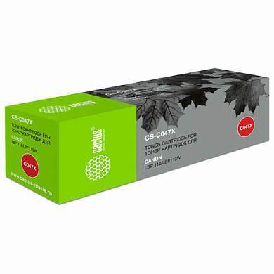 Картридж лазерный CACTUS (CS-C047X) для Canon LBP112/LBP113W, ресурс 4000 страниц (арт. 364121)
