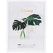 Рамка пластиковая 30*40см, OfficeSpace "Basic", небьющееся стекло, белая (арт. 328818)