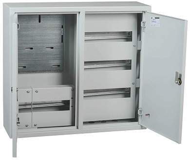 IEK щит учетно-распред. метал. ЩУРн-3/48зо-1 36 УХЛ3 навесной (540х600х165) окно, замок IP31 (арт. 517894)