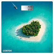 Весы напольные CENTEK CT-2428 "Остров", электронные, вес до 180 кг, квадрат, стекло, с рисунком, CT-2428 Остров (арт. 457576)