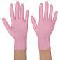 Перчатки нитриловые смотровые SFM Supersoft PINK, 100 пар (200 шт.), размер S (малый), розовые (арт. 631517)