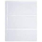 Листы-вкладыши для альбома "OPTIMA" на 3 боны (купюры), КОМПЛЕКТ 10 шт., 200х250 мм, ПВХ, STAFF, 238082 (арт. 238082)
