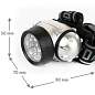 Фонарь налобный ULTRAFLASH 19хLED, 4 режима, питание 3хААА (не в комплекте), LED5353 (арт. 238287)