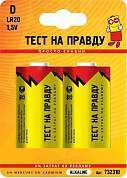 Элемент питания Тест на правду LR20/373 BL2 (арт. 732310)