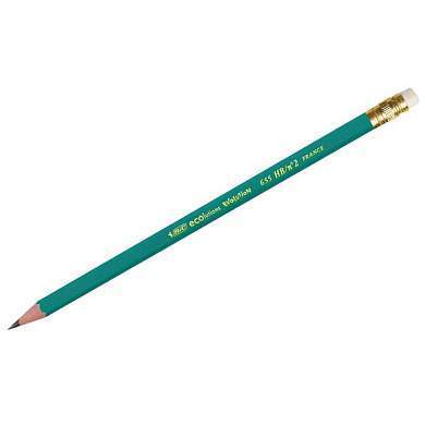Карандаш ч/г Bic "Evolution" HB, с ластиком, заточен., пластиковый (арт. 001083)