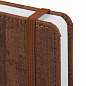 Ежедневник недатированный А5 (138x213 мм) BRAUBERG "Wood", кожзам, резинка, 136 л., коричневый, 111676 (арт. 111676)
