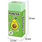 Ластики FUNSTER (ФАНСТЕР) "AVOCADO", НАБОР 3 штуки, 50х21х16 мм, прямоугольные, картонный держатель, экологичный ПВХ, блистер, 272724 (арт. 272724)
