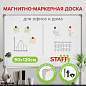 Доска магнитно-маркерная 90х120 см, металлическая рамка, STAFF ECO, 238138 (арт. 238138)