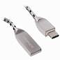 Кабель USB 2.0-Type-C, 1 м, SONNEN Premium, медь, передача данных и быстрая зарядка, 513127 (арт. 513127)