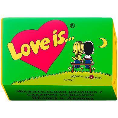 Жевательная резинка Love is..., яблоко-лимон (арт. 255815)