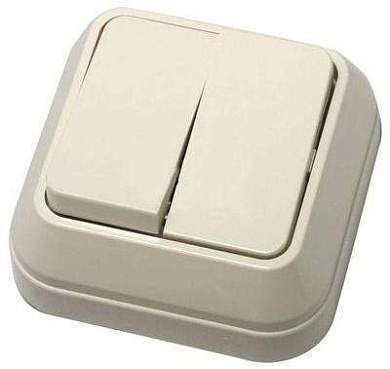Makel выкл. ОУ 2 кл. крем. 45203 (арт. 254635)