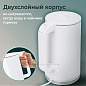 Чайник электрический с двойными стенками SONNEN KT-8718W, 1,7 л, 2200 Вт, белый, 454685 (арт. 454685)
