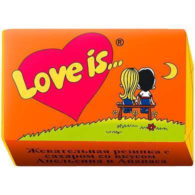 Жевательная резинка Love is..., ананас-апельсин (арт. 255812)