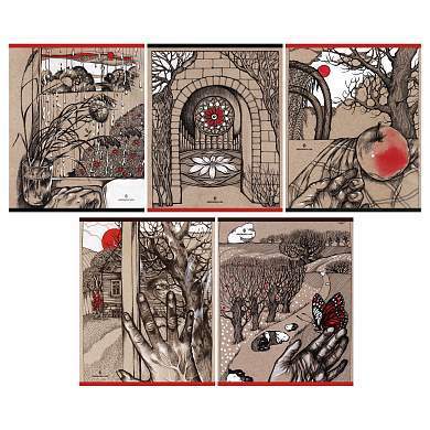 Тетрадь 48л., А5, клетка Greenwich Line "Graphic drawing", матовая ламинация, 70г/м2 (арт. 366013)