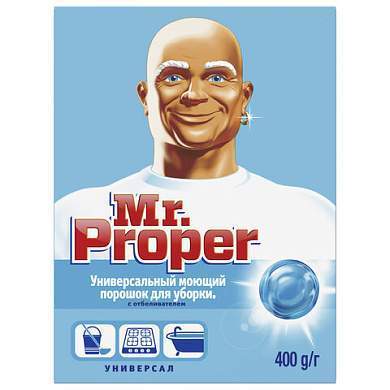 Чистящее средство 400 г, MR.PROPER (Мистер Пропер), с отбеливающим эффектом, универсал, порошок (арт. 600327)