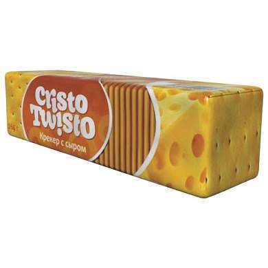 Печенье БЕЛОГОРЬЕ "Кристо-Твисто", крекер с сыром, 205 г, 44-25 (арт. 621718)