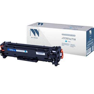 Картридж лазерный NV PRINT (NV-718C) для CANON LBP7200Cdn/MF8330Cdn/8350Cdn, голубой, ресурс 2900 стр., NV-CC531A/718C (арт. 362347)