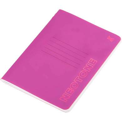 Записная книжка А6 50л. на сшивке BG "Neotone", розовый, фактурное тиснение, блок в точку 80г/м2 (арт. 369671)