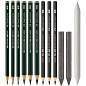 Набор карандашей ч/г Faber-Castell "Pitt Graphite", 19 предметов, заточен., метал. кор. (арт. 285940)