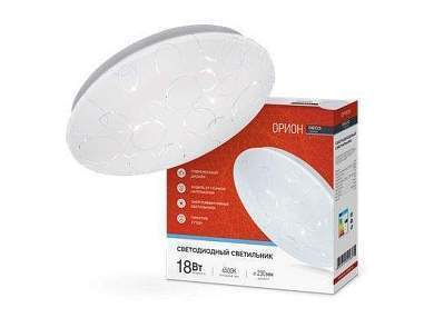 ASD/inHome светильник светодиодн. декоративный 18W (1170lm) 6500К 6K ОРИОН d230 IP40 2260 (арт. 700390)