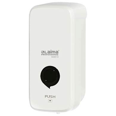 Дозатор для жидкого мыла-пены LAIMA PROFESSIONAL PREMIUM, НАЛИВНОЙ, 1 л, белый, ABS-пластик, 609510 (арт. 609510)