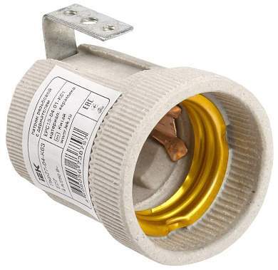 IEK Патрон с держателем Е27 керамика EPC15-04-01-K01 (арт. 726532)
