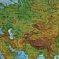 Карта мира физическая 199х134 см, 1:15,5М, с ламинацией, интерактивная, в тубусе, BRAUBERG, 112389 (арт. 112389)