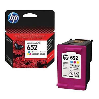 Картридж струйный HP (F6V24AE) DeskJet 2135/3635/3835/4535/4675/1115, №652, цветной, оригинальный ресурс 200 стр. (арт. 362220)