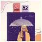 Дневник 1-11 кл. 48л. (твердый) Greenwich Line "Star rain", иск. кожа, УФ-печать, аппликация с наполнением, тисн. фольгой, тон. блок, ляссе (арт. 348128)
