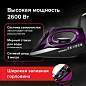 Утюг SONNEN SI-270, 2600 Вт, керамическое покрытие, антикапля, антинакипь, черный/фиолетовый, 455280 (арт. 455280)