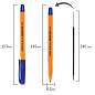 Ручка шариковая STAFF "EVERYDAY BP-247 Orange", СИНЯЯ, шестигранная, корпус оранжевый, линия письма 0,5 мм, 142661 (арт. 142661)