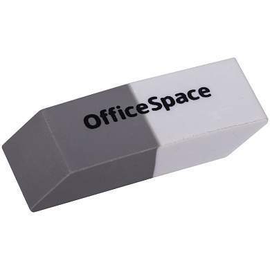 Ластик OfficeSpace, скошенный, комбинированный, термопластичная резина, 41*14*8мм (арт. 235542)