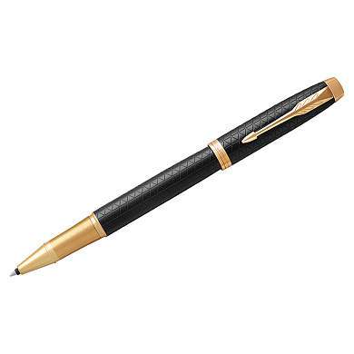 Ручка-роллер Parker "IM Premium Black/Gold GT" черная, 0,8мм, подарочная упаковка (арт. 246630)
