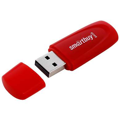 Память Smart Buy "Scout" 64GB, USB 2.0 Flash Drive, красный (арт. 350462)