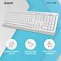 Клавиатура проводная A4TECH Fstyler FK10, USB, 104 кнопки, белая, 1147536 (арт. 513919)