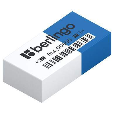 Ластик Berlingo "Eraze 800" прямоугольный, комбинированный, термопластичная резина, 40*20*11мм (арт. 357906)