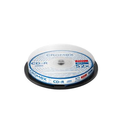 Диск CD-R CROMEX (КРОМЕКС), 700 Mb, 52x, Cake Box (упаковка на шпиле), КОМПЛЕКТ 10 шт., 514303 (арт. 514303)