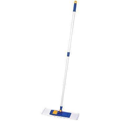 Швабра OfficeClean Professional, телеск. ручка, пласт. держ. 40см, насадка МОП микрофибра/абразив(карман) (арт. 266755)