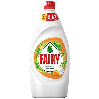 Средство для мытья посуды Fairy "Апельсин и лимонник", 900мл (арт. 262190)