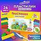 Пластилин классический ЮНЛАНДИЯ "ВЕСЁЛЫЙ ШМЕЛЬ", 24 цвета, 480 грамм, стек, ВЫСШЕЕ КАЧЕСТВО, 106433 (арт. 106433)