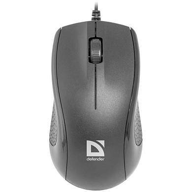 Мышь Defender Optimum MB-160, USB, черный, 3btn+Roll (арт. 260542)