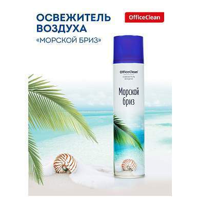 Освежитель воздуха аэрозольный OfficeClean "Морской бриз", 300мл (арт. 248827)