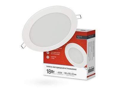 ASD/InHome светильник встр. светодиодн. даунлайт RLP-VC 18W(1440lm) 6500К 6K d185 белая (без пульсации) IP40 4547 (арт. 710258)